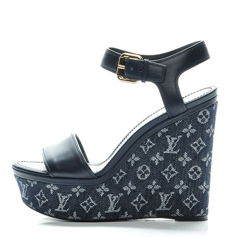louis vuitton wedge sandal